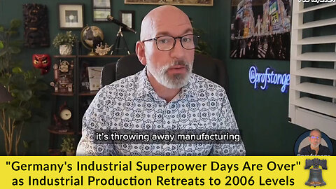 "Germany's Industrial Superpower Days Are Over" as Industrial Production Retreats to 2006 Levels