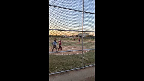 Our #11 with the strike out in a tournament this weekend in Pearsall Texas