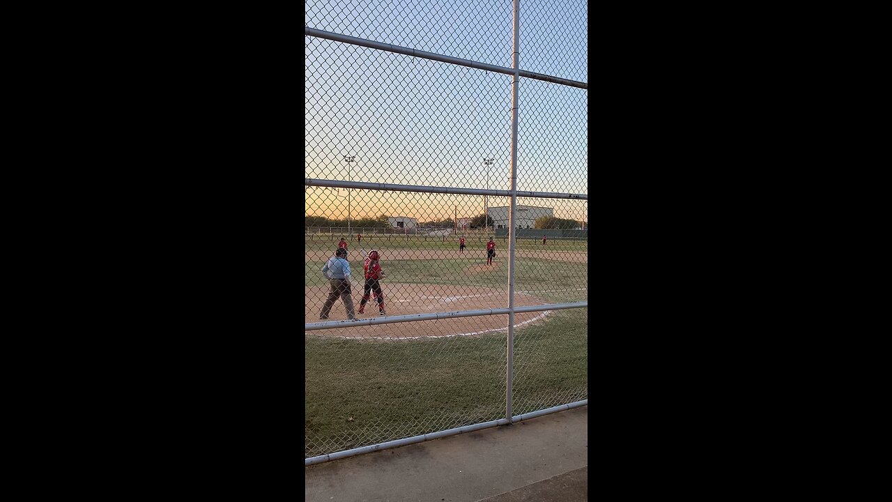 Our #11 with the strike out in a tournament this weekend in Pearsall Texas