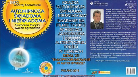 AUDIOBOOK-AUTOHIPNOZA-DZIAŁ VII,,SAMOPROGRAMOWANIE W AUTOHIPNOZIE,, NAGRANIE NA FILMIE KSIĄŻKI TV-INFO