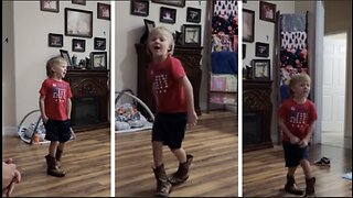 Little Boy's Awesome Morgan Wallen Performance