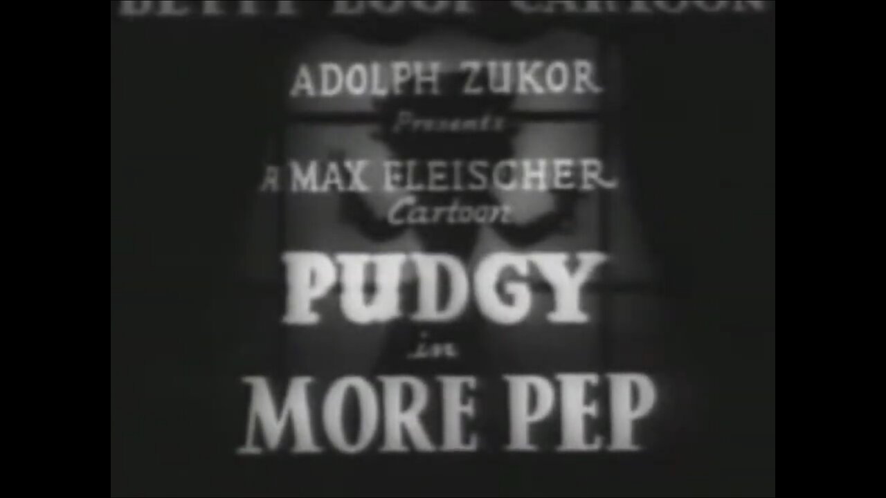 "More Pep" (1936 Original Black & White Cartoon)