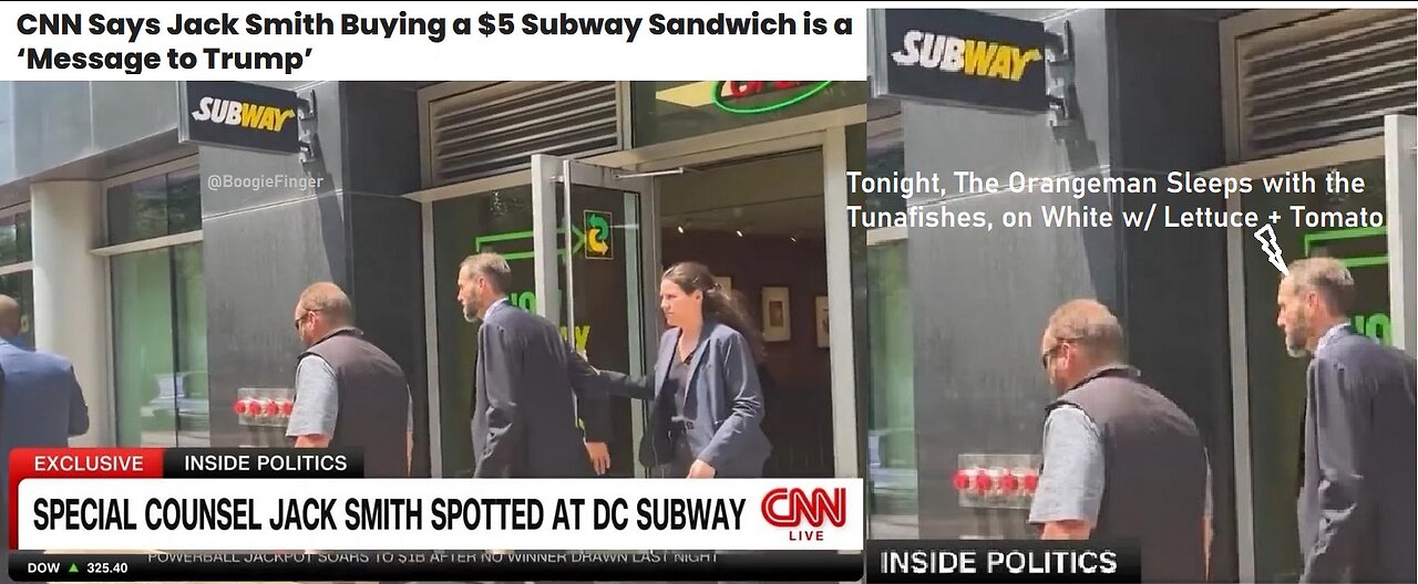 CNN Says Jack Smith Buying a $5 Subway Sandwich is a ‘Message to Trump’
