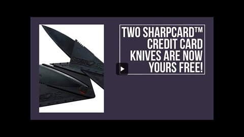 FREE Credit Card Knife Offer Converts 13.3 Percent - Survival