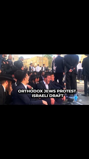 Orthodox Jews protest Israeli draft
