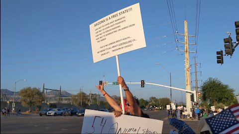 Rally Against Vaccine Mandates, Scottsdale, AZ, 8/24/21