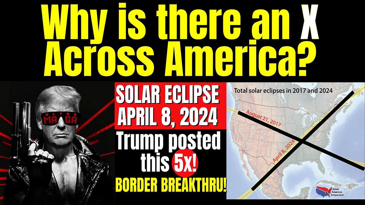 Trump Posted this 5x - Why is an X Across America?