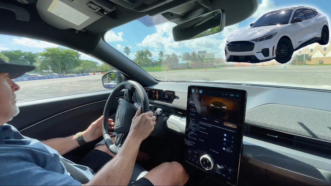 Ford Mustang Mach-E TEARING IT UP (NO CHILL)!!! Ford Mustang Mach-E Demo Electrify Expo Miami