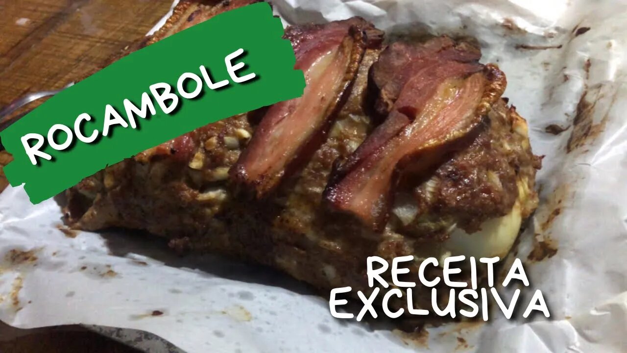 ROCAMBOLE DE CARNE FEITO COM SOBRAS