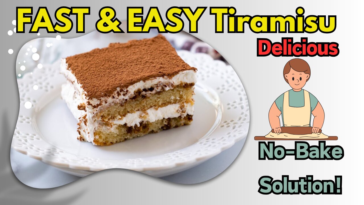 Tiramisu Cake Fix in a Flash! No-Bake & Delicious