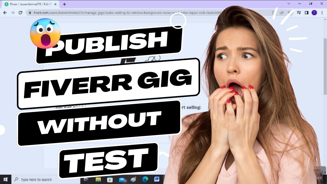 How to Publish Fiverr Gig without Test 2023 Live Demo New Trick In Hindi/Urdu