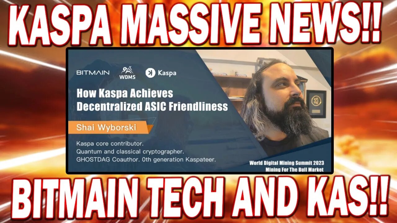 KASPA DEVELOPER SHAI FULL BITMAIN TECH PRESENTATION!! THIS IS HUGE FOR KAS!! *URGENT*