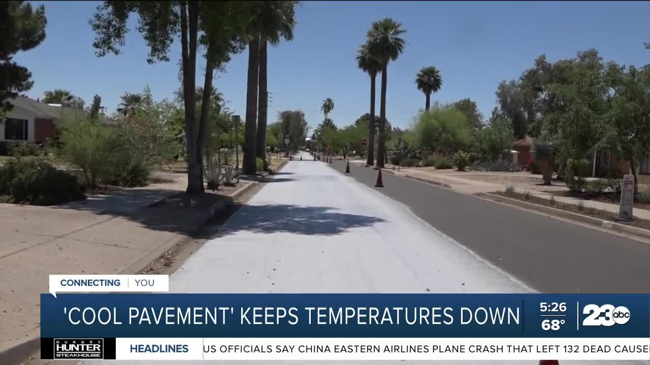 'Cool pavement' coating keeps temperatures down in Arizona city