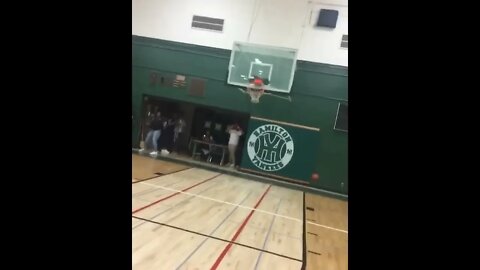 Basketball Dunk Shatters Backboard! #MegaFails #Shorts