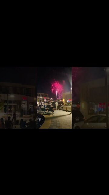 🇺🇸另一段庆祝独立日的焰火和人群😁