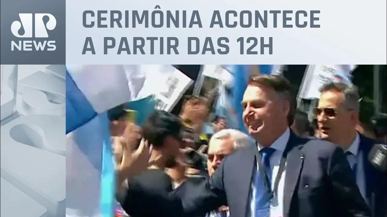 Bolsonaro chega ao Congresso Nacional para posse de Javier Milei na Argentina