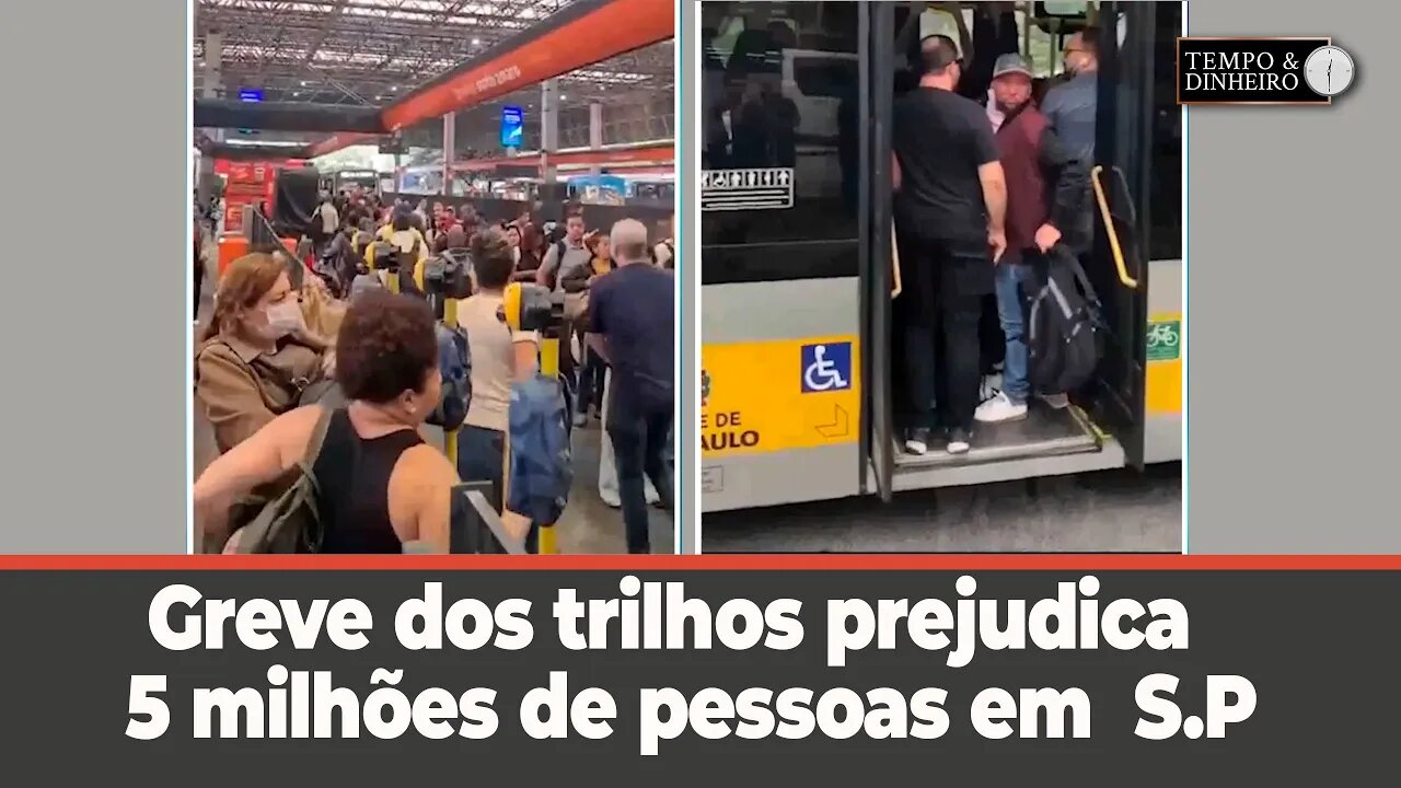 Greve dos trilhos prejudica 5 milhões de pessoas em São Paulo e cidades vizinhas. Greve política