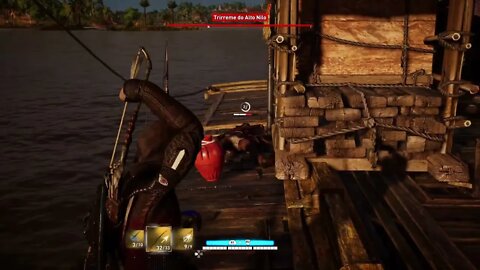 BUM! - Mate 30 inimigos acertando jarros de óleo com uma flecha flamejante Assassin's Creed Origins