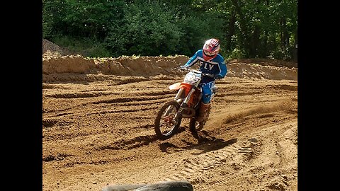 KTM Running Local Motocross Track