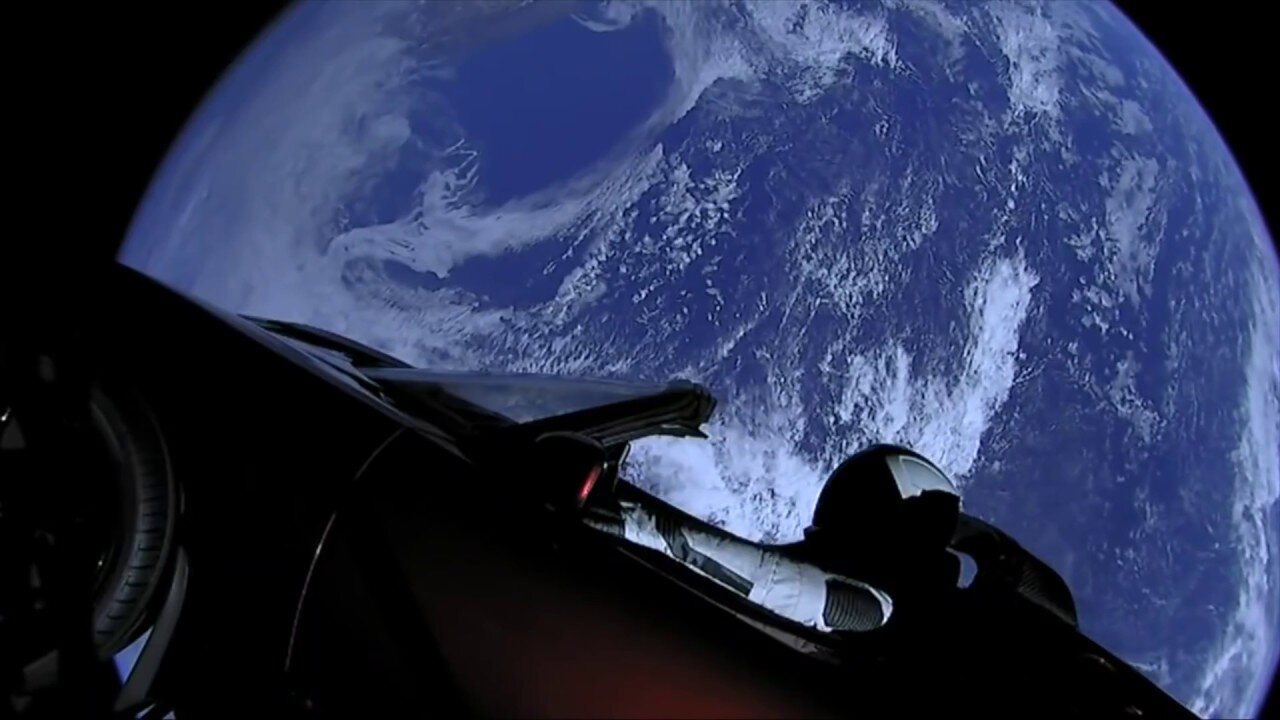 BUSTED! SpaceX Starman Live Glitches Green Screen Fake Space