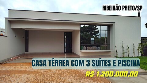 CASA0237 APRESENTAÇÃO DE UMA ÓTIMA CASA NO CONDOMÍNIO SAN MARCO - ZONA SUL DE RIBEIRÃO PRETO