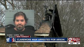 Claremore man admits to setting his family's home on fire