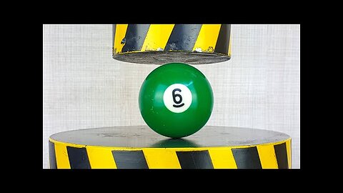 100 TON HYDRAULIC vs BILLIARD BALL