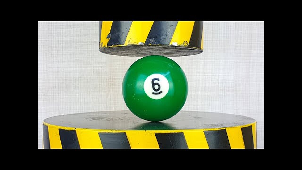 100 TON HYDRAULIC vs BILLIARD BALL