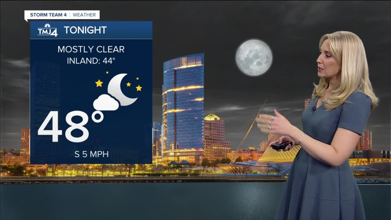 Southeast Wisconsin weather: Clear overnight skies for full moon view, lows in the 40s