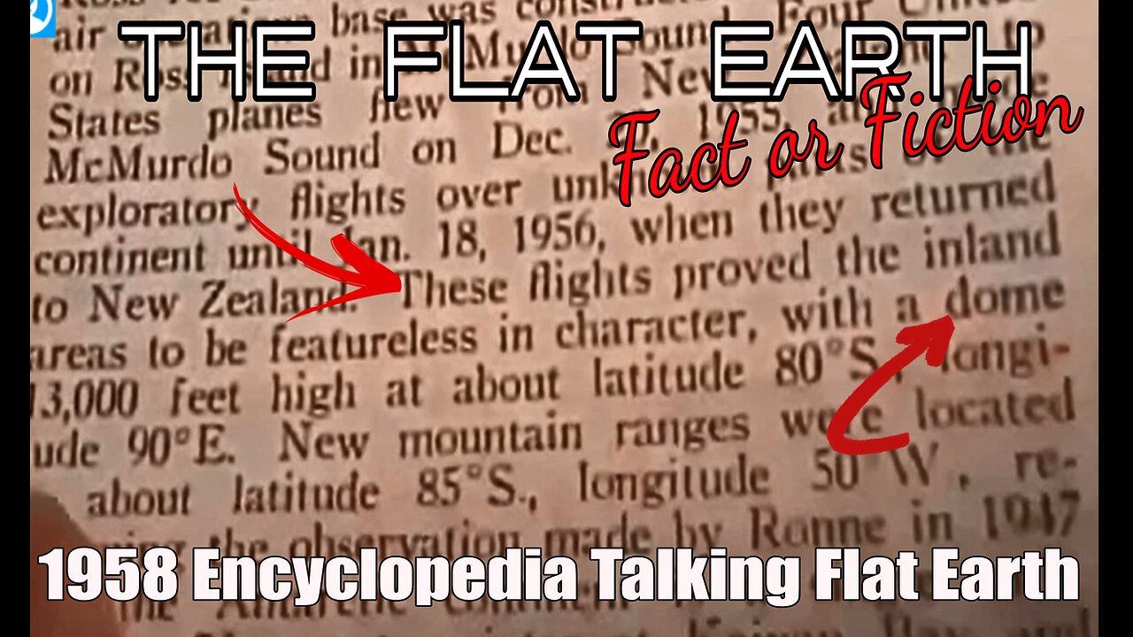 1958 Encyclopedia And the Flat Earth