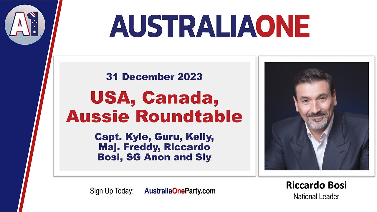 AustraliaOne Party - USA-Canada-Aussie Roundtable (31 December 2023)