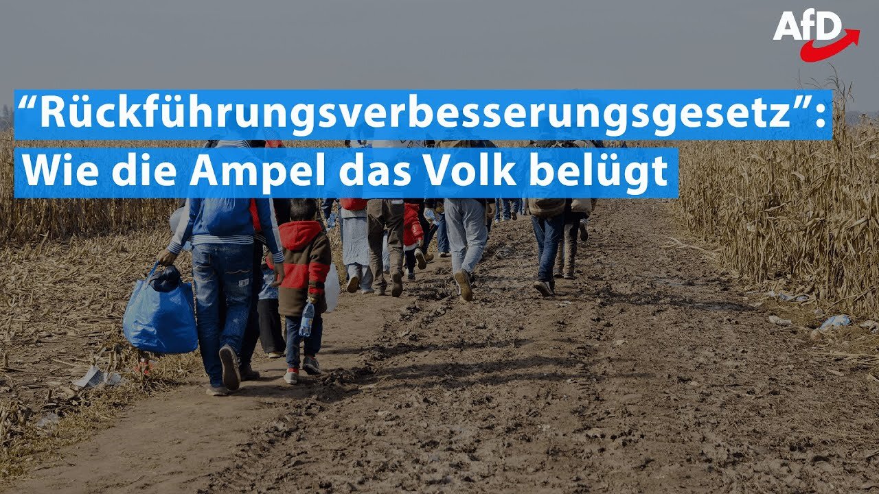 "Rückführungsverbesserungsgesetz“: Wie die Ampel die Bürger belügt@MdEP Bernhard Zimniok🙈