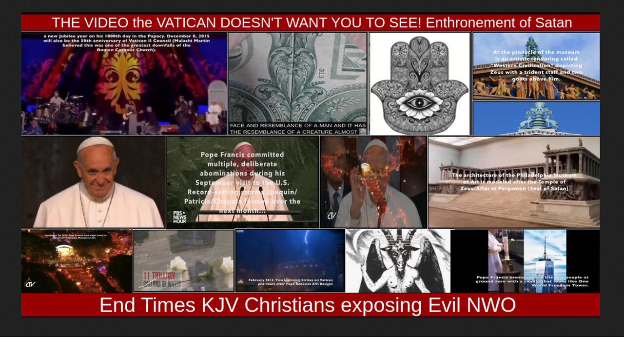 THE VIDEO the VATICAN DOESN'T WANT YOU TO SEE! Enthronement of Satan