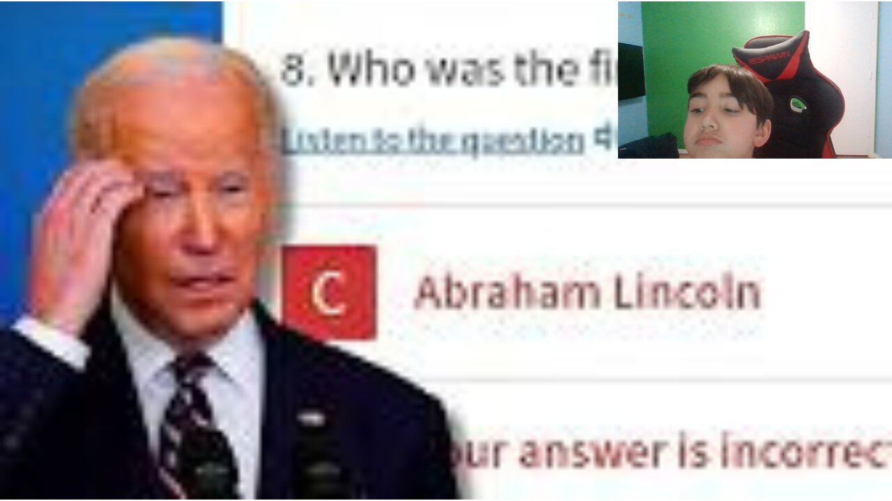 Joe Biden Takes a US Citizenship Test... (Patriot) Reaction (FRD)