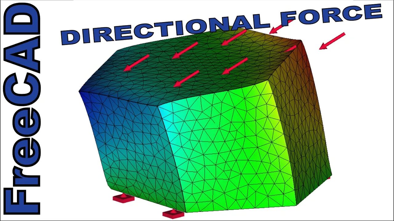 FreeCAD FEM: Apply Force in a Specific Direction|JOKO ENGINEERING|