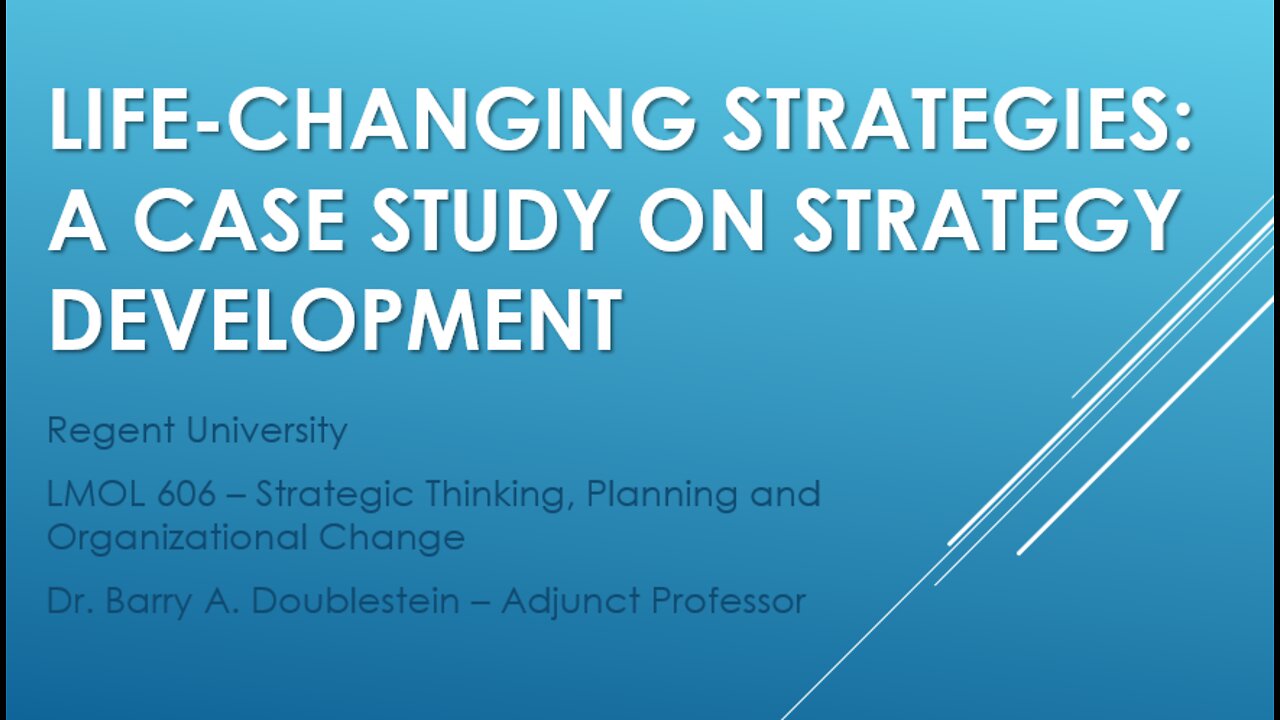 LMOL 606 - Period Two-Part One Presentation - Strategic Innovation - A Case Study