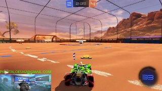 jogando de leve no meu aniversário com meu amigo rocket league