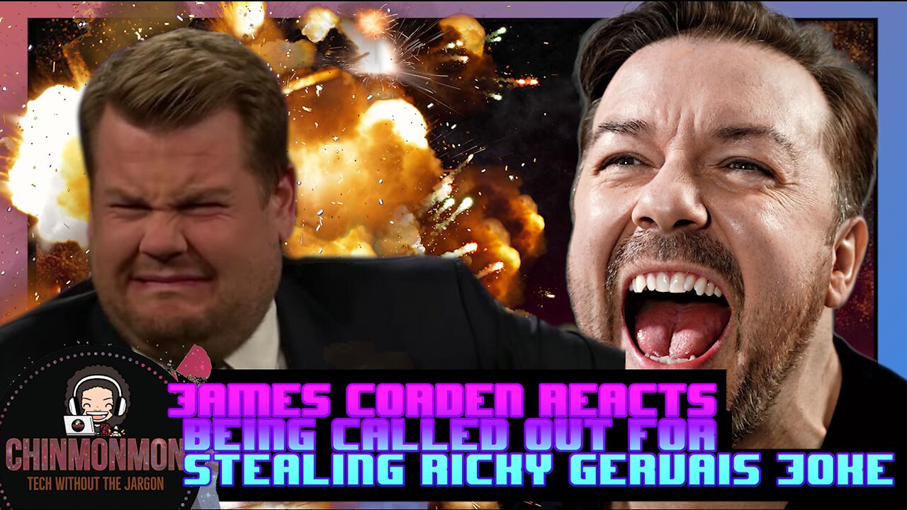 James Corden REACTS Being CALLED OUT For Stealing Ricky Gervais Joke