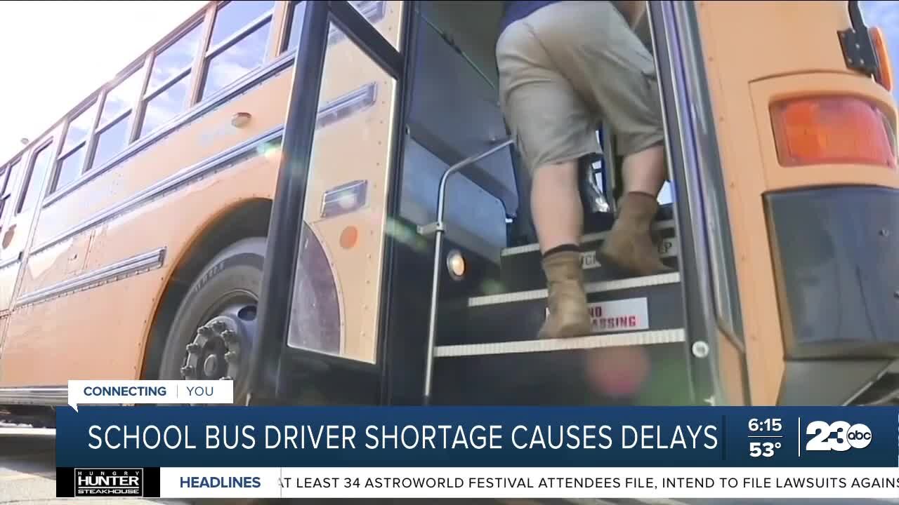 National school bus driver shortage causing delays