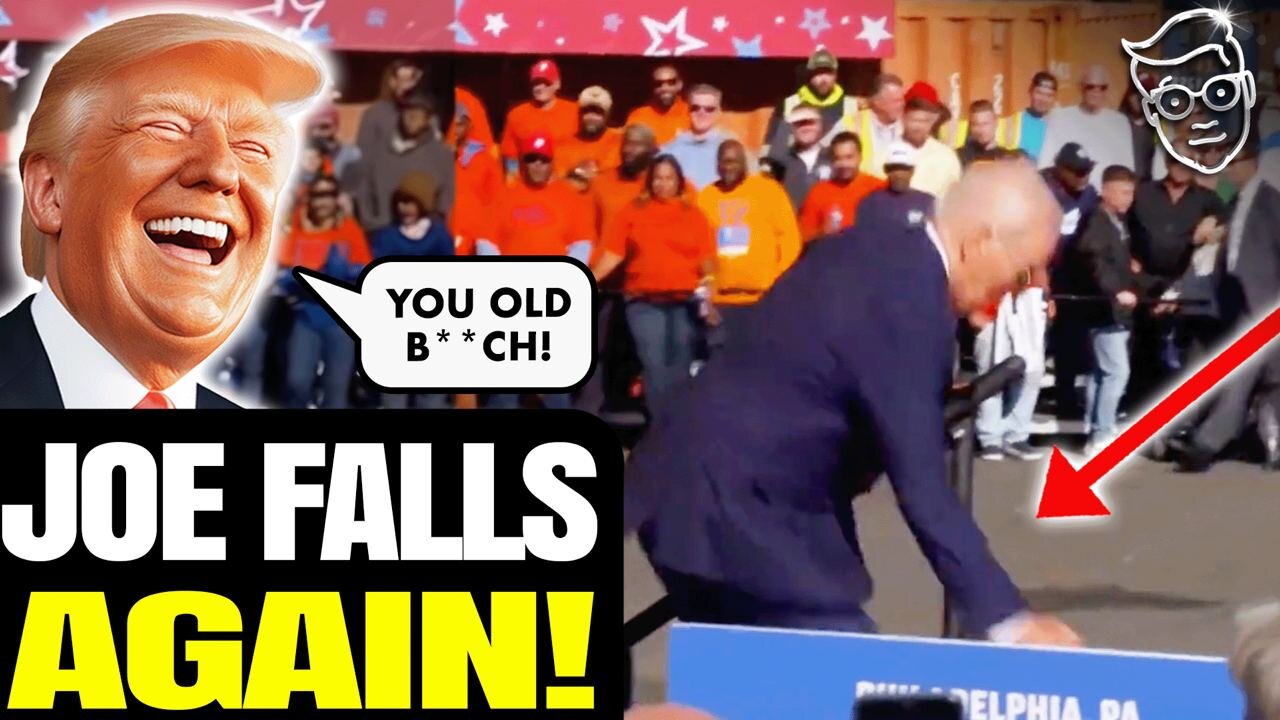 Joe Biden COLLAPSES on STAIRS Again | Crowd LAUGHS in his Face