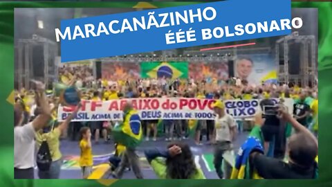 BOLSONARO NO MARACANÃZINHO LANÇA SUA CANDIDATURA A REELEIÇÃO.