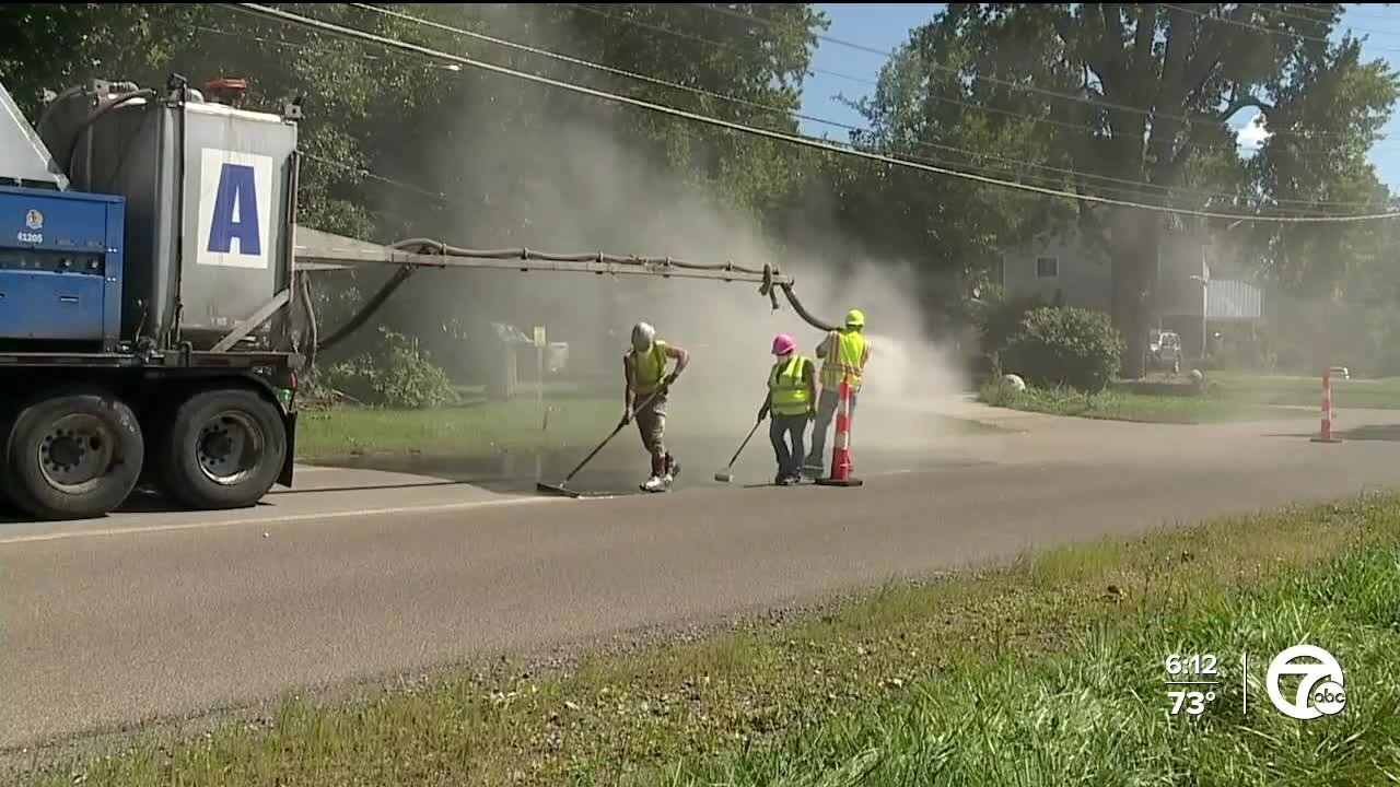 New Oakland County road project meant to prevent slide-off crashes