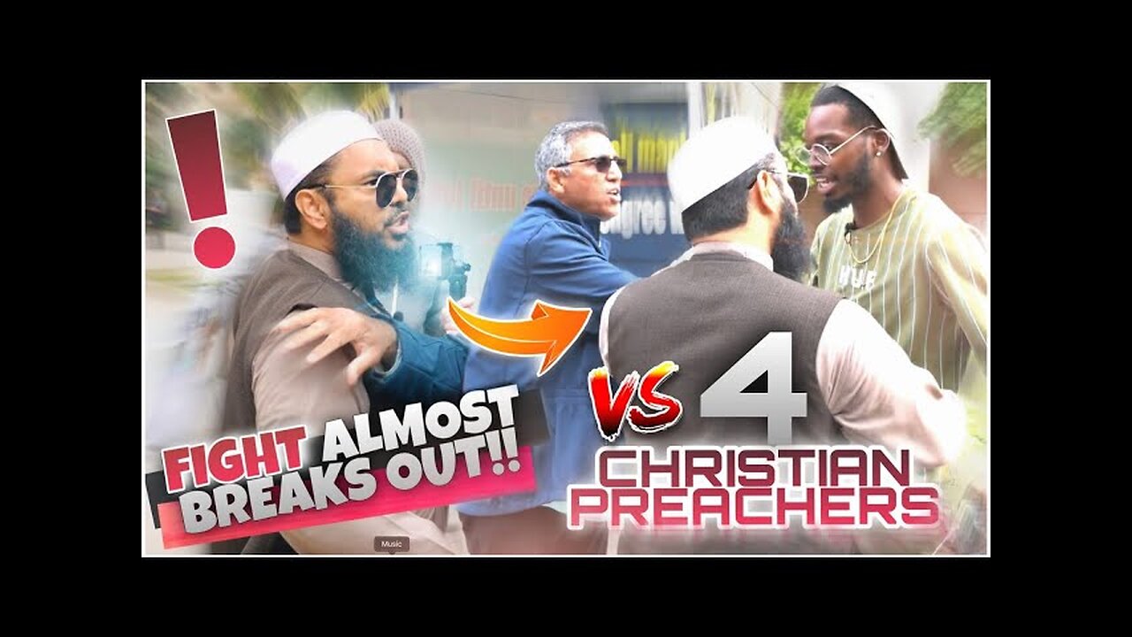 4 angry christians vs one muslim | Siehkh Uthman Ibn Farooq