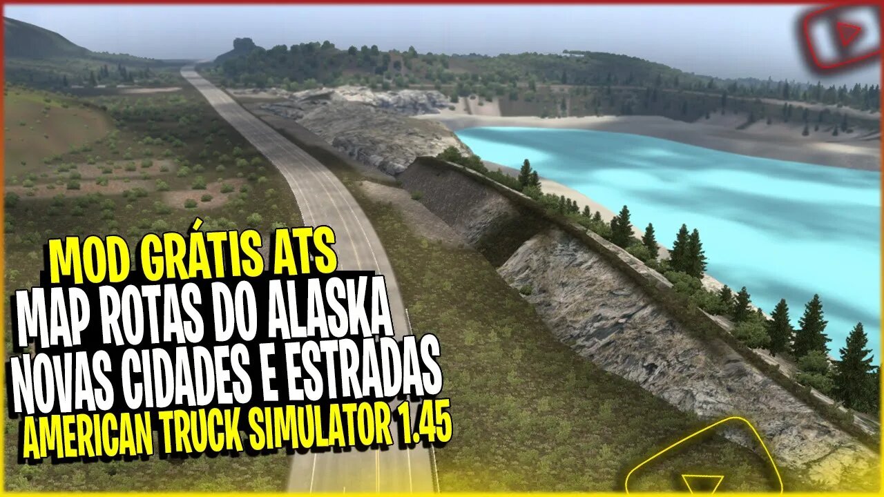 ▶️NOVO MAPA ROTAS PARA ALASKA AMERICAN TRUCK SIMULATOR 1.45