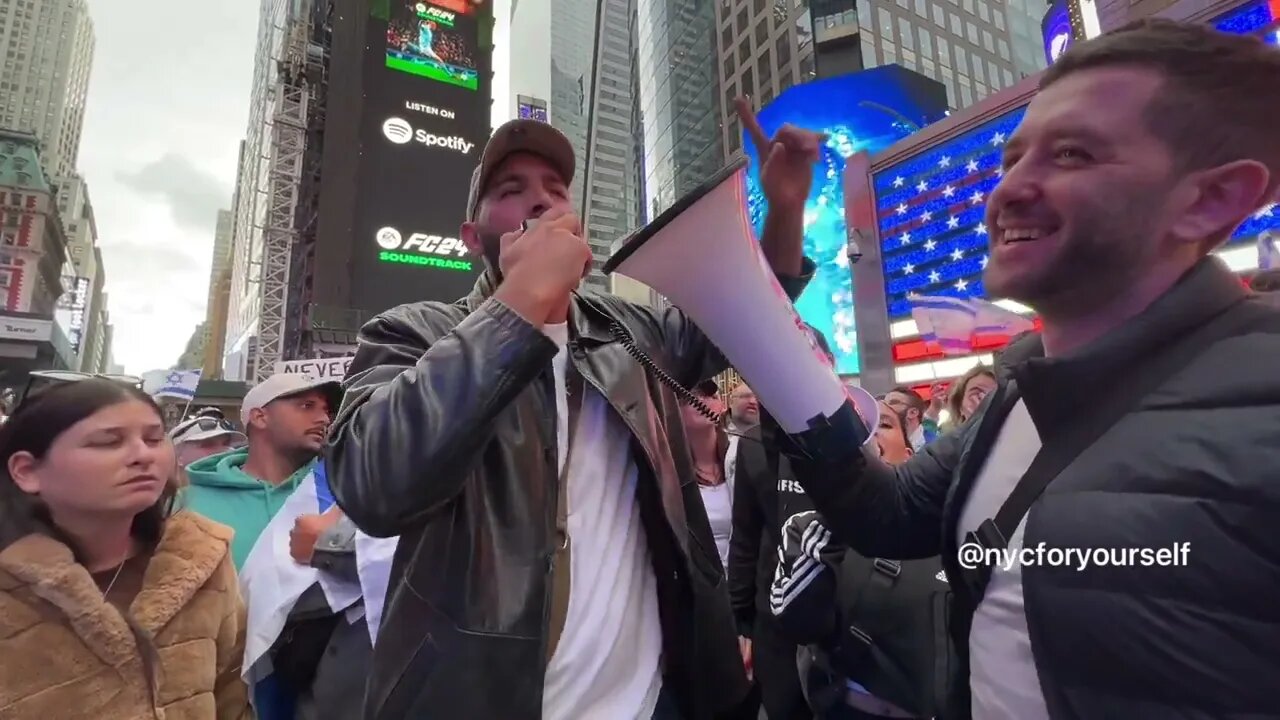 "Bring Our Children Home!" Jewish Protesters Rally in Times Square to Condemn Hamas Attack on Israel