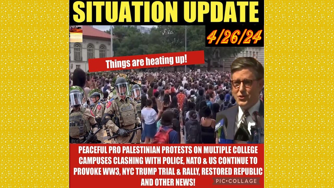 SITUATION UPDATE 4/26/24 - Is This The Start Of WW3?! Iran Attacks Israel, Gcr/Judy Byington Update
