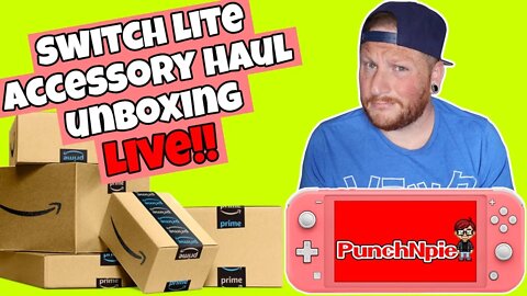 🔴 Switch Lite Accessory Haul and Unboxing Live!