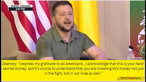Zelensky: I express my gratitude to all Americans...I acknowledge