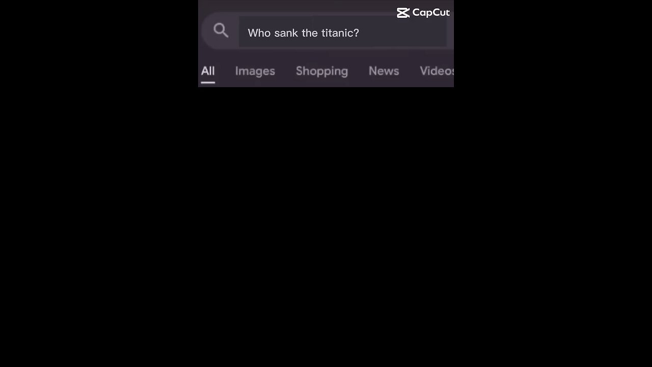Who sank the titanic?