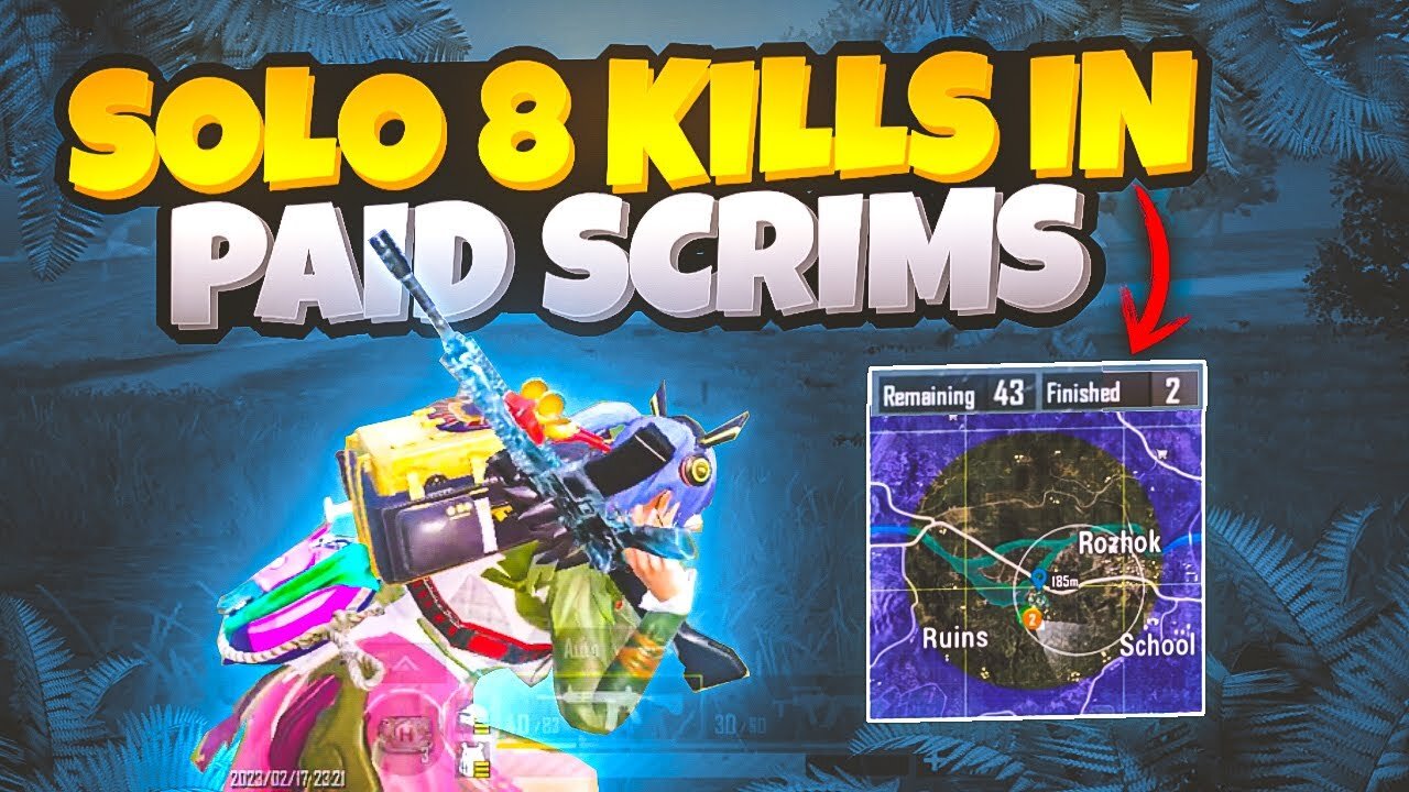 Impossible Solo WWCD in Paid Scrims | 29 Points Domination - Solo 8 Kills | BGMI Coming Back ?🥺